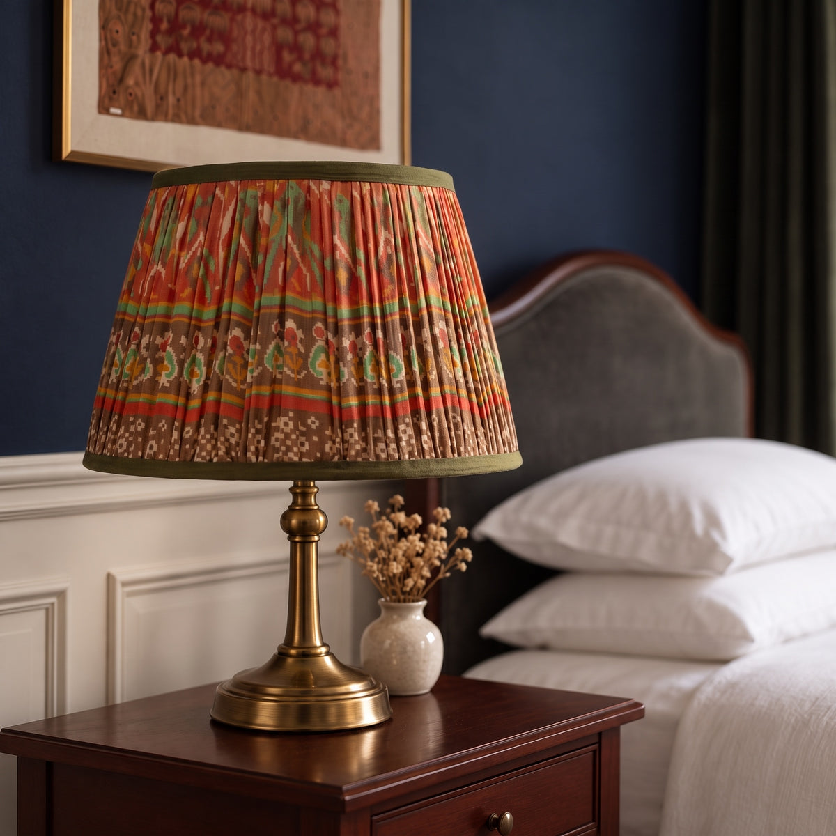 Cedar Path Luxury Handmade Pleated Cotton UNO Lampshade