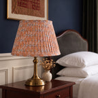 Prairie Bloom Luxury Handmade Pleated Cotton UNO Lampshade