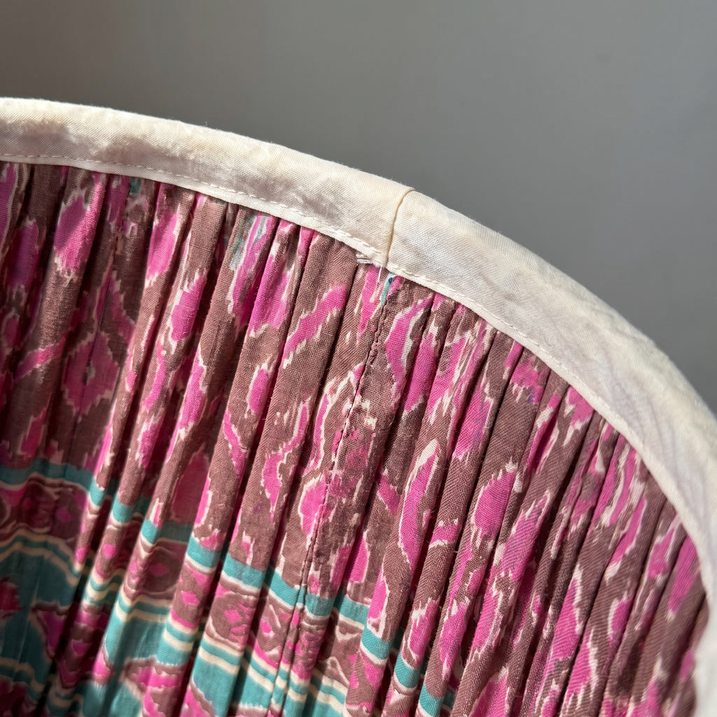 River Stone Luxury Handmade Pleated Cotton UNO Lampshade