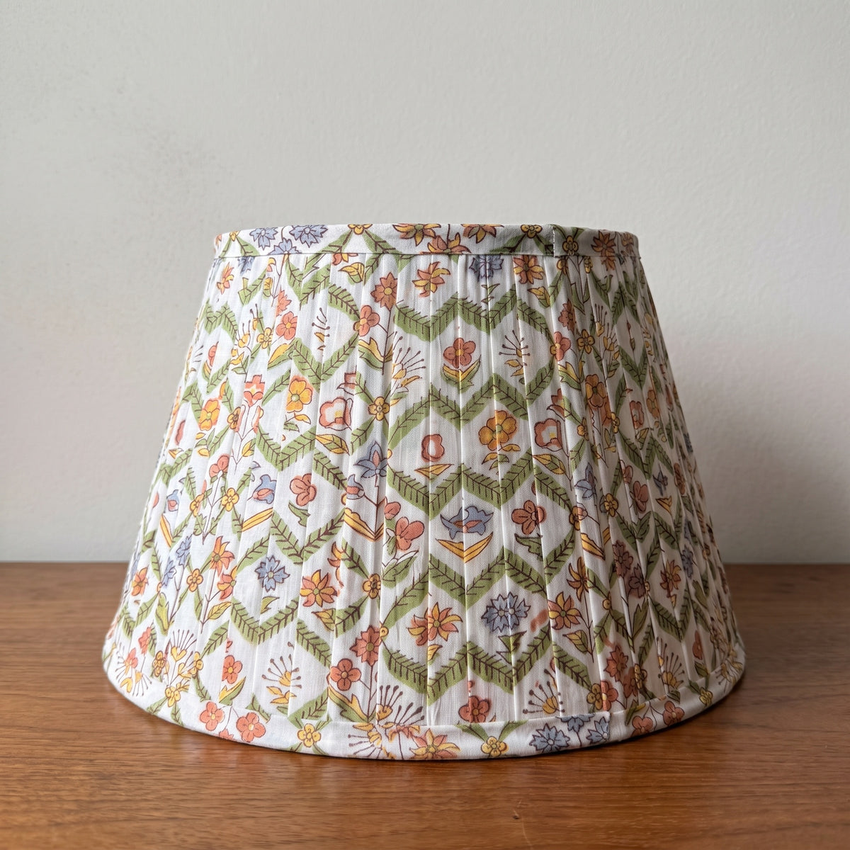 Evening Meadow Luxury Handmade Pleated Cotton UNO Lampshade