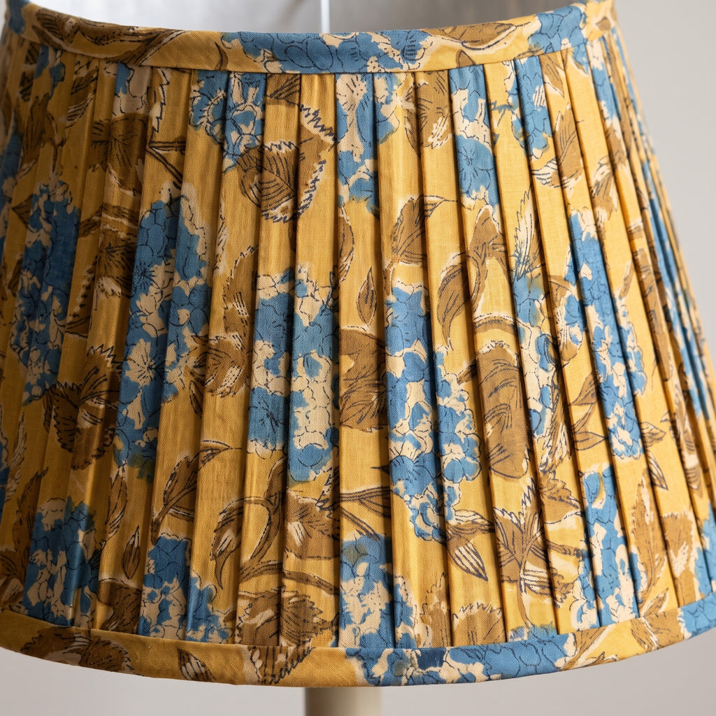 Orchard Song Luxury Handmade Pleated Cotton UNO Lampshade