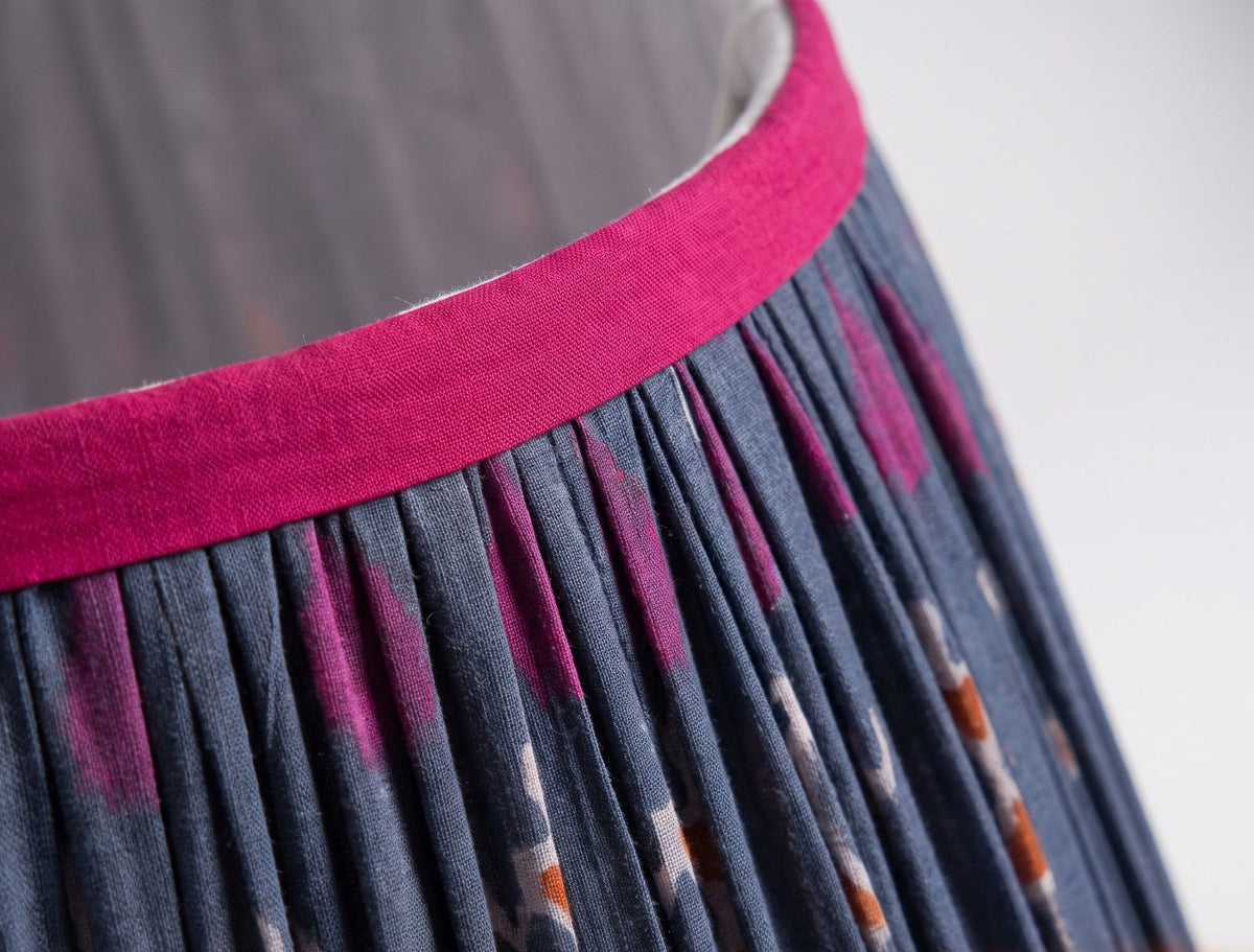 Whisper Meadow Luxury Handmade Pleated Cotton UNO Lampshade