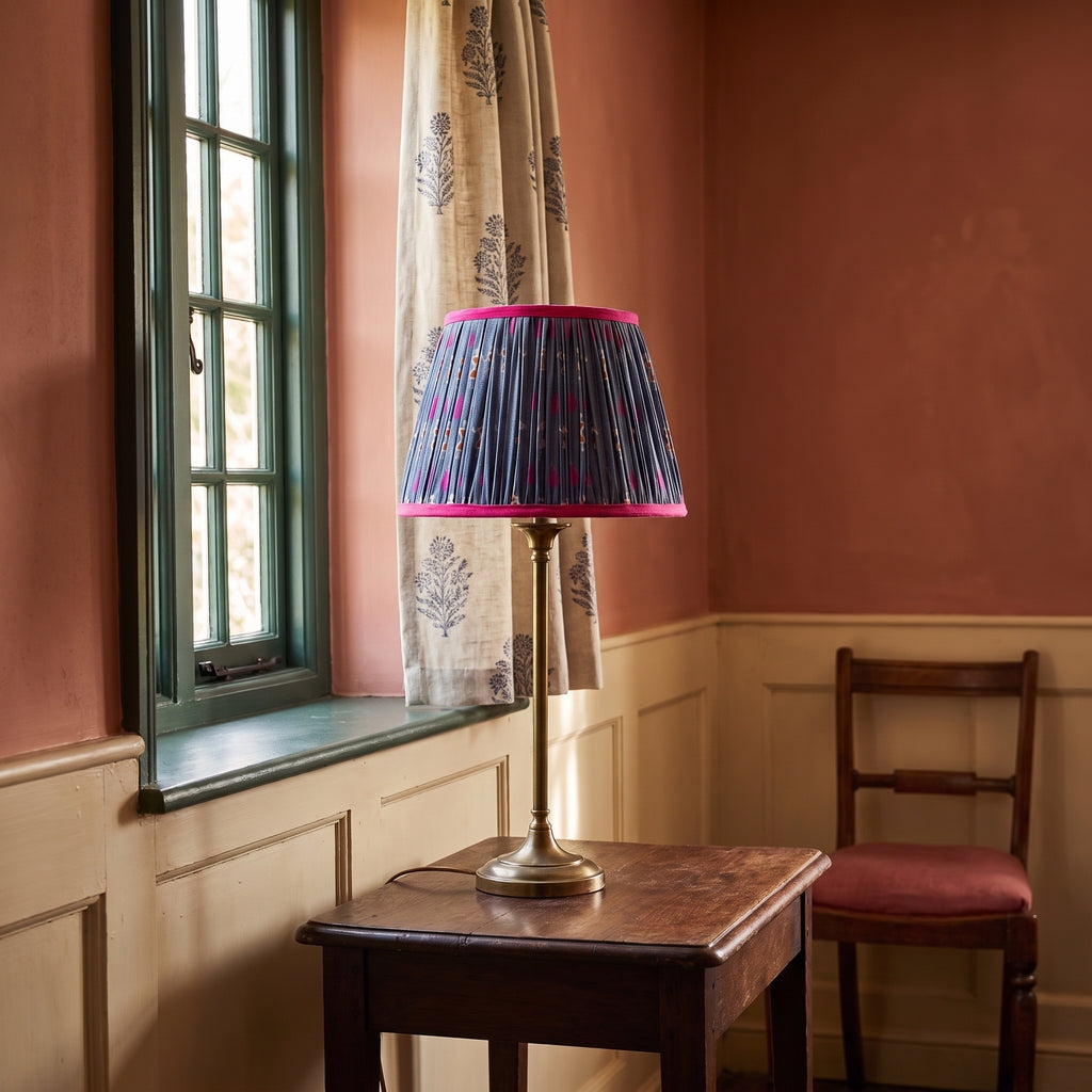 Whisper Meadow Luxury Handmade Pleated Cotton UNO Lampshade
