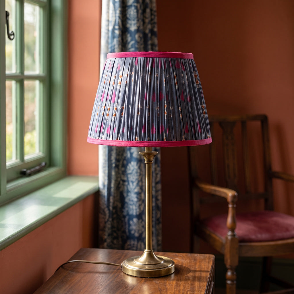 Whisper Meadow Luxury Handmade Pleated Cotton UNO Lampshade