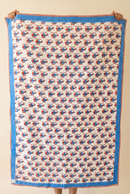 Merveilles volantes - Couverture artisanale pour bébé 100 % coton faite à la main