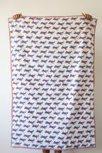 Merveilles volantes - Couverture artisanale pour bébé 100 % coton faite à la main