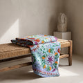 Quiet Passage Luxury Vintage Suzani Kantha Throw