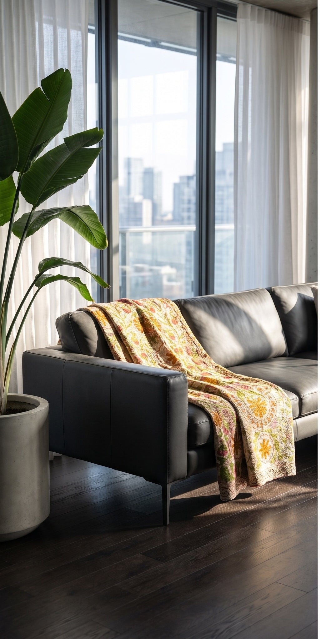 Soft Whisper Luxury Vintage Suzani Kantha Throw