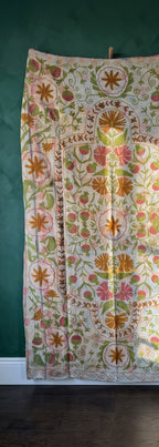 Soft Whisper Luxury Vintage Suzani Kantha Throw