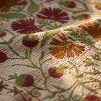 Soft Whisper Luxury Vintage Suzani Kantha Throw