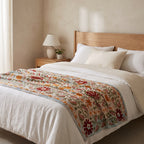 Woven Story Luxury Vintage Suzani Kantha Throw