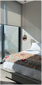 Woven Story Luxury Vintage Suzani Kantha Throw