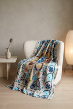 Heirloom Verse Luxury Vintage Suzani Kantha Throw