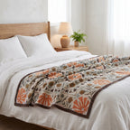 Moonlit Bough Luxury Vintage Suzani Kantha Throw