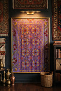 Quiet Stone Luxury Vintage Suzani Kantha Throw