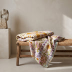 Echo Stone Luxury Vintage Suzani Kantha Throw