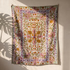 Echo Stone Luxury Vintage Suzani Kantha Throw