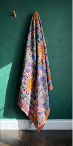Fern Passage Luxury Vintage Suzani Kantha Throw