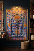 Fern Passage Luxury Vintage Suzani Kantha Throw