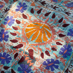 Fern Passage Luxury Vintage Suzani Kantha Throw