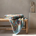 Forest Path Luxury Vintage Suzani Kantha Throw