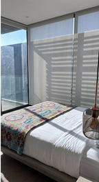 Forest Path Luxury Vintage Suzani Kantha Throw
