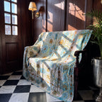 Maple Mist Luxury Vintage Suzani Kantha Throw
