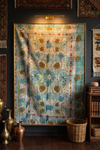Maple Mist Luxury Vintage Suzani Kantha Throw