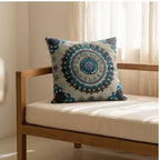 Stone Amber Handmade Embroidered Cushion Cover