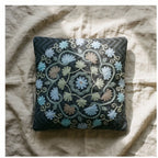 Lotus Rust Handmade Embroidered Cushion Cover