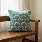 Maple Terracotta Handmade Embroidered Cushion Cover