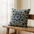 Whisper Ember Handmade Embroidered Cushion Cover