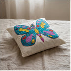 Ivy Fern Handmade Embroidered Cushion Cover