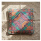 Whisper Cobalt Handmade Embroidered Cushion Cover
