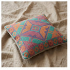 Whisper Cobalt Handmade Embroidered Cushion Cover