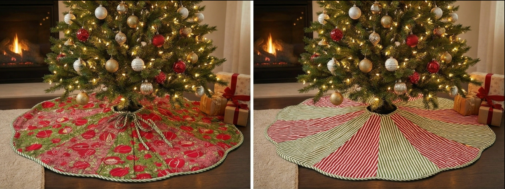 Garden Tapestry Christmas Tree Skirt