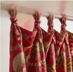 Wild Strawberry Luxury Vintage Suzani- adjustable curtain