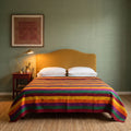 Sky Mist Handmade Kantha Queen Bedspread