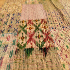 Fern Terracotta Handmade Patola King Bedspread