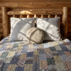 Silk Grey goose Luxury Patola Kantha Bedspread