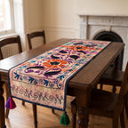 Northern Meadow Exclusive Hand Embroidered Suzani Kantha Runner