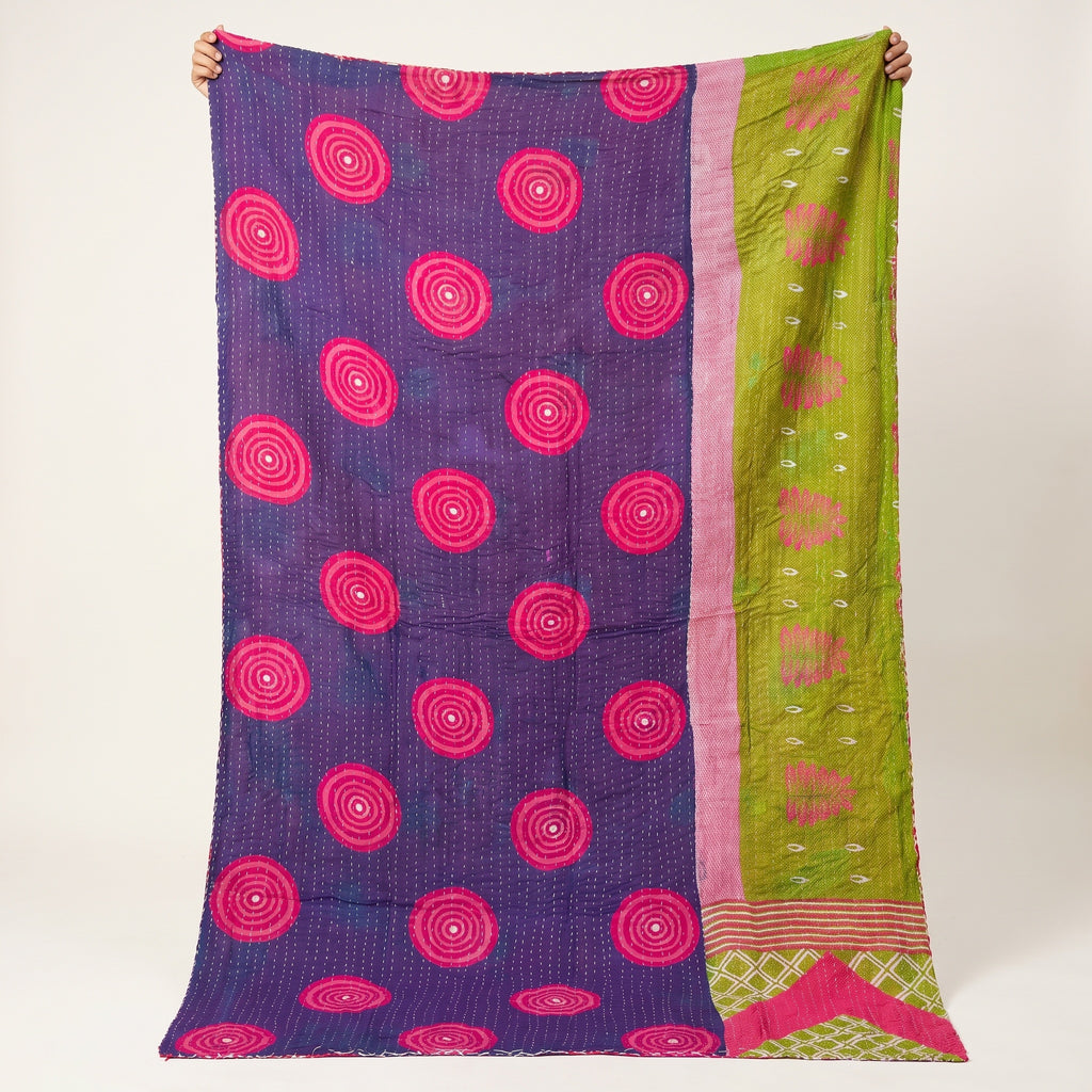 Nomad Stone Vintage Cotton Kantha Throw