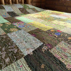 Artful Clay Luxury Patola Kantha Bedspread