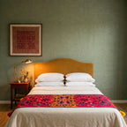 Wildflower Path Exclusive Hand Embroidered Suzani Kantha Runner
