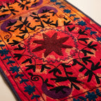 Wildflower Path Exclusive Hand Embroidered Suzani Kantha Runner