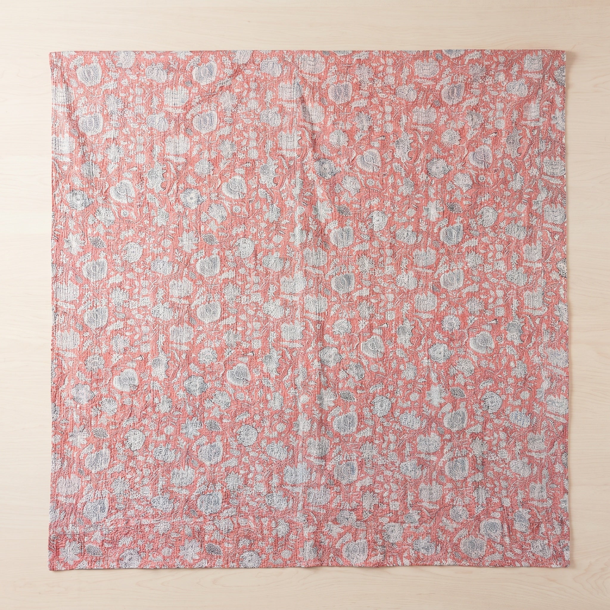Pure Dawn Handmade Kantha Bedspread