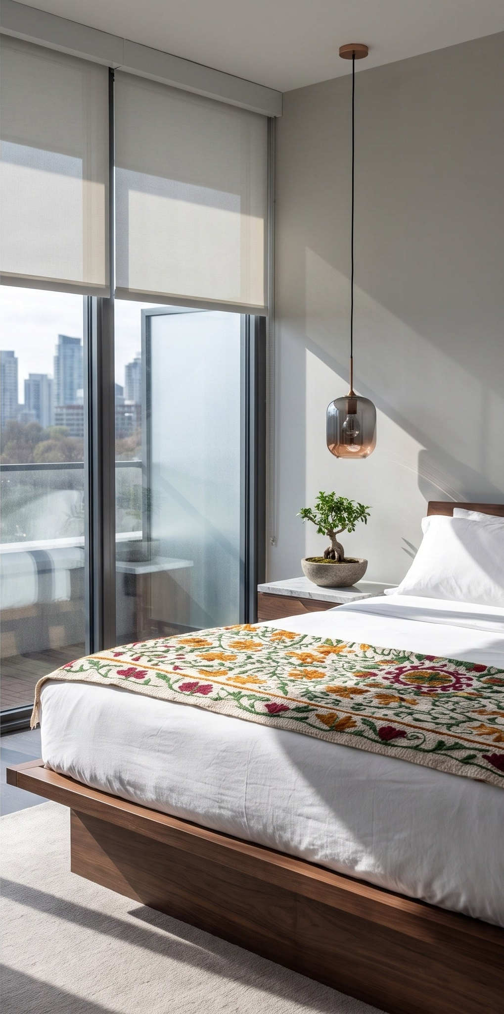 Botanical Bloom Suzani throw — separated gallery photo 2