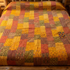 Rust Echo Handmade Patola King Bedspread