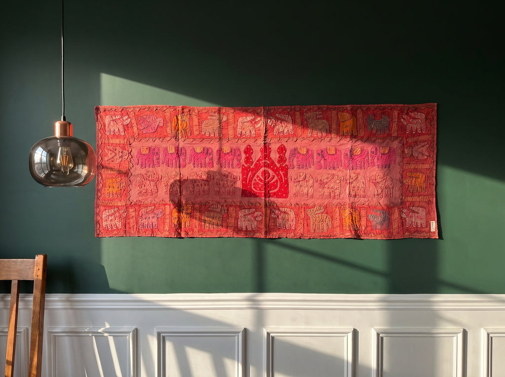 Pond Lily Appliqué Pure Cotton Wall Hanging