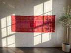 Pond Lily Appliqué Pure Cotton Wall Hanging